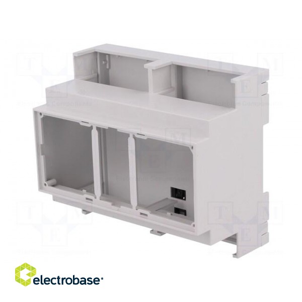 Enclosure: for DIN rail mounting | Y: 90mm | X: 106mm | Z: 53mm | PPO paveikslėlis 1
