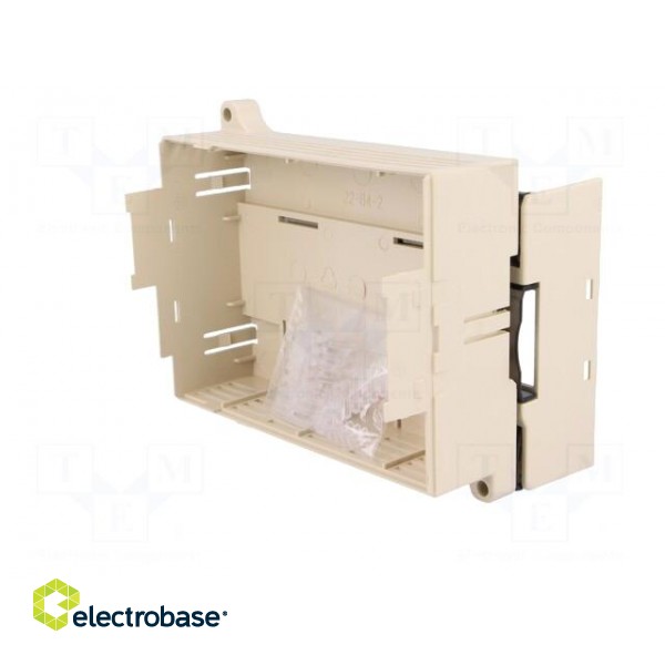 Enclosure: for DIN rail mounting | Y: 90mm | X: 125mm | Z: 68.5mm image 4