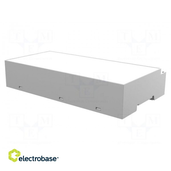 Enclosure: for DIN rail mounting | Y: 90mm | X: 158mm | Z: 32mm | grey