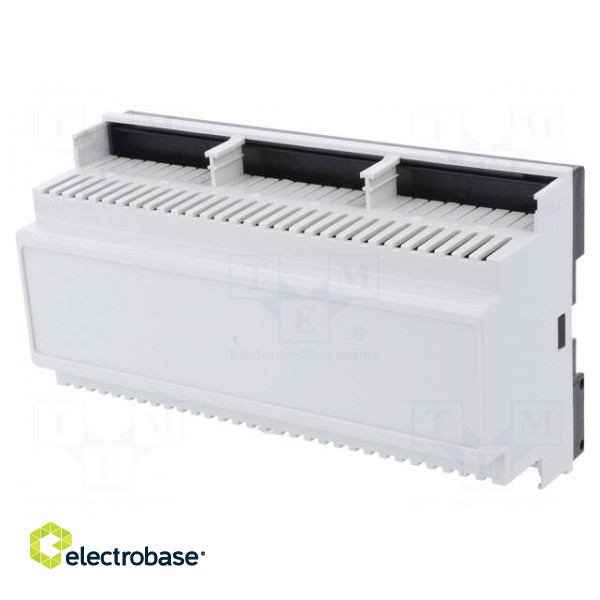 Enclosure: for DIN rail mounting | Y: 90mm | X: 158mm | Z: 58mm | grey image 1