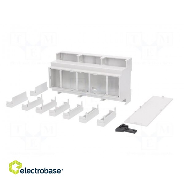 Enclosure: for DIN rail mounting | Y: 90mm | X: 160mm | Z: 53mm | PPO paveikslėlis 2