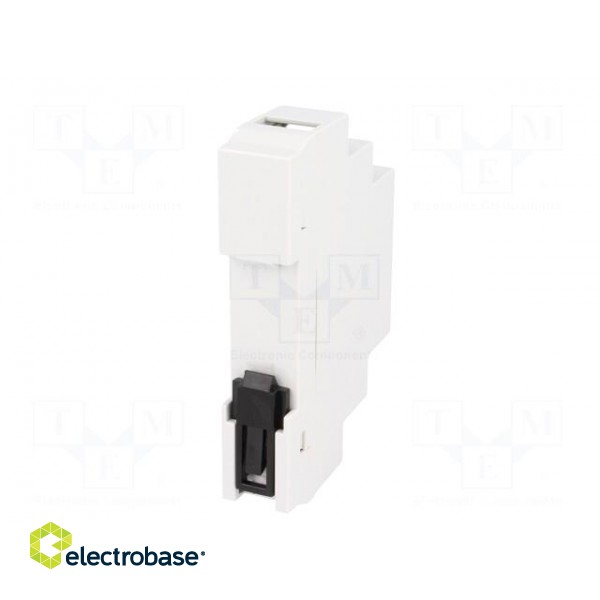 Enclosure: for DIN rail mounting | Y: 90mm | X: 17mm | Z: 65mm | ABS image 6