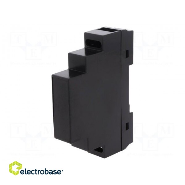Enclosure: for DIN rail mounting | Y: 90mm | X: 17mm | Z: 65mm | ABS image 1