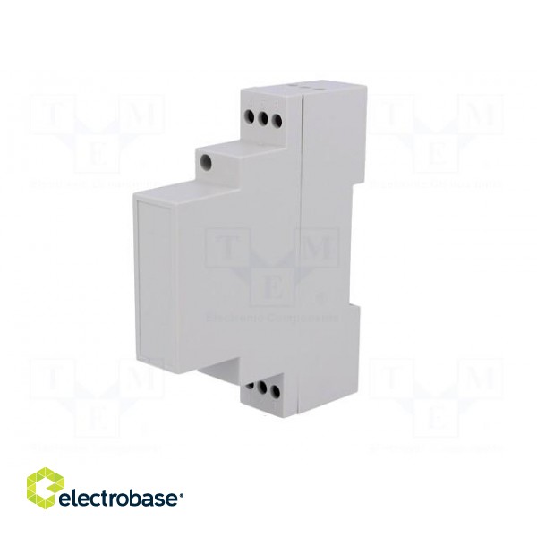 Enclosure: for DIN rail mounting | Y: 90mm | X: 17mm | Z: 71mm | noryl image 2