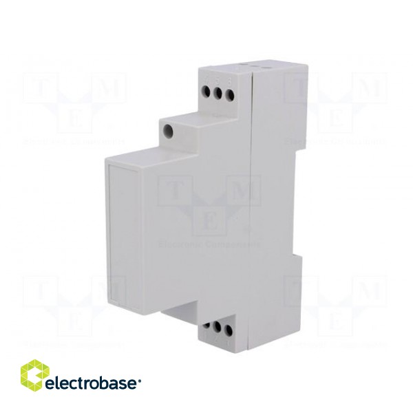 Enclosure: for DIN rail mounting | Y: 90mm | X: 17mm | Z: 71mm | noryl image 1