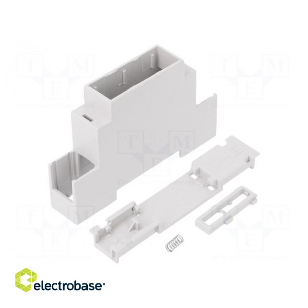 Enclosure: for DIN rail mounting | Y: 90mm | X: 18mm | Z: 53mm | PPO paveikslėlis 1