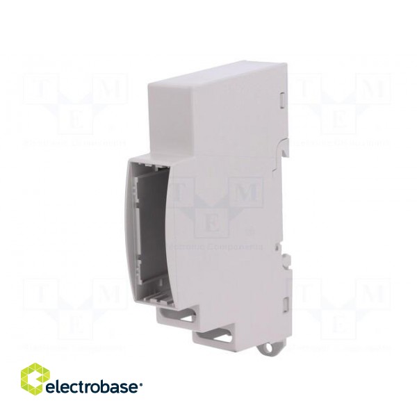 Enclosure: for DIN rail mounting | Y: 90mm | X: 18mm | Z: 53mm | ABS image 1