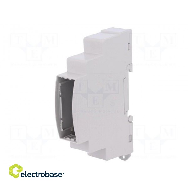 Enclosure: for DIN rail mounting | Y: 90mm | X: 18mm | Z: 62mm | grey image 1