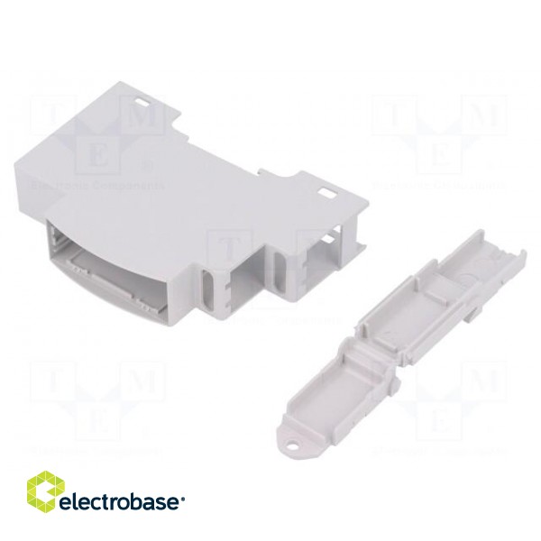 Enclosure: for DIN rail mounting | Y: 90mm | X: 18mm | Z: 53mm | ABS фото 2