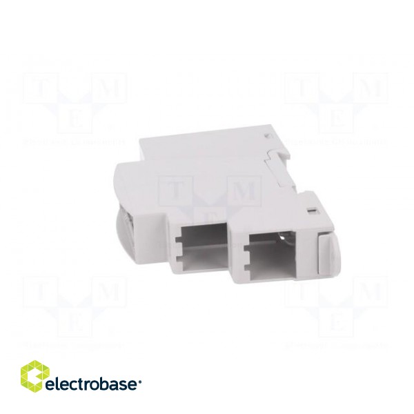 Enclosure: for DIN rail mounting | Y: 90mm | X: 18mm | Z: 53mm | ABS фото 4