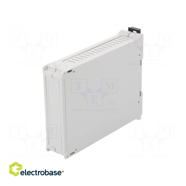 Enclosure: for DIN rail mounting | Y: 90mm | X: 23mm | Z: 118mm | grey image 1