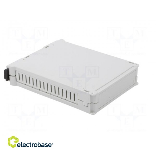 Enclosure: for DIN rail mounting | Y: 90mm | X: 23mm | Z: 118mm | grey image 9