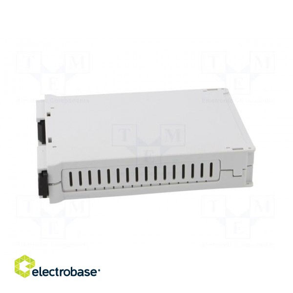 Enclosure: for DIN rail mounting | Y: 90mm | X: 23mm | Z: 118mm | grey image 8