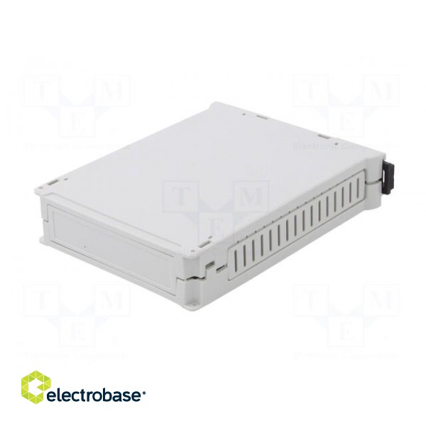 Enclosure: for DIN rail mounting | Y: 90mm | X: 23mm | Z: 118mm | grey image 3
