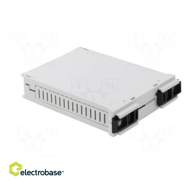 Enclosure: for DIN rail mounting | Y: 90mm | X: 23mm | Z: 118mm | grey image 5