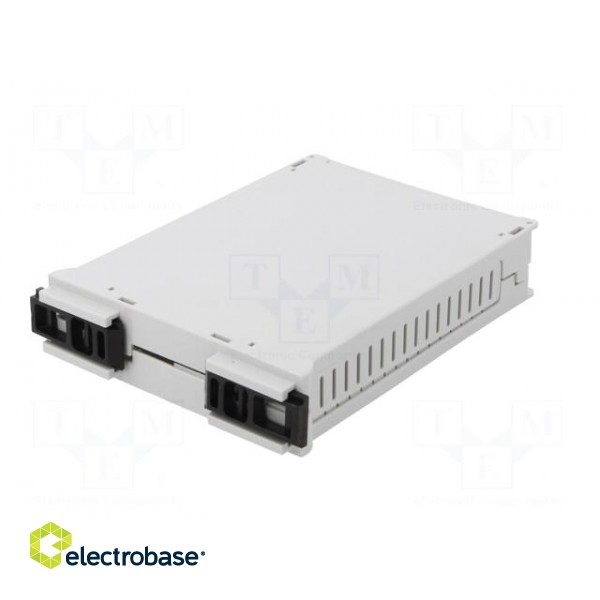 Enclosure: for DIN rail mounting | Y: 90mm | X: 23mm | Z: 118mm | grey image 7