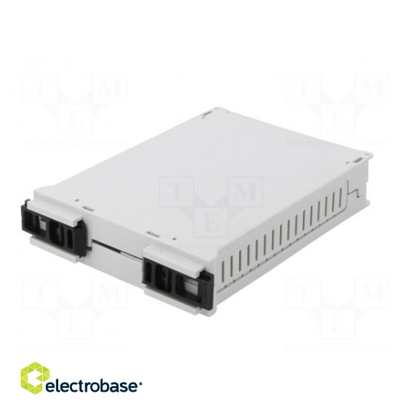 Enclosure: for DIN rail mounting | Y: 90mm | X: 23mm | Z: 118mm | grey paveikslėlis 7