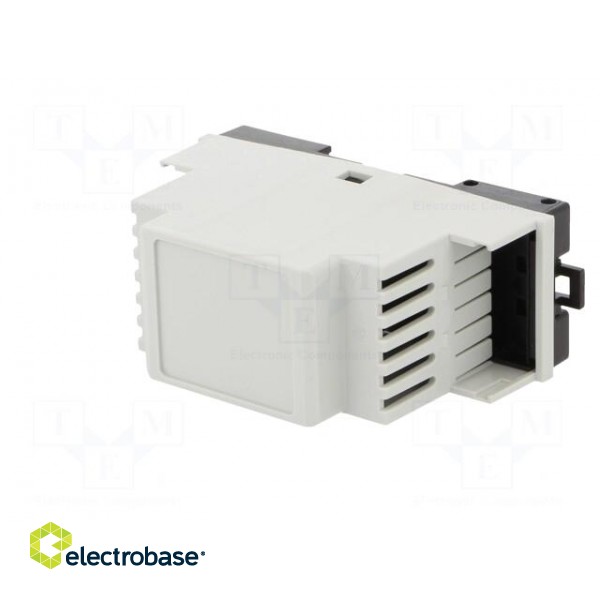 Enclosure: for DIN rail mounting | Y: 90mm | X: 35mm | Z: 58mm | grey image 2