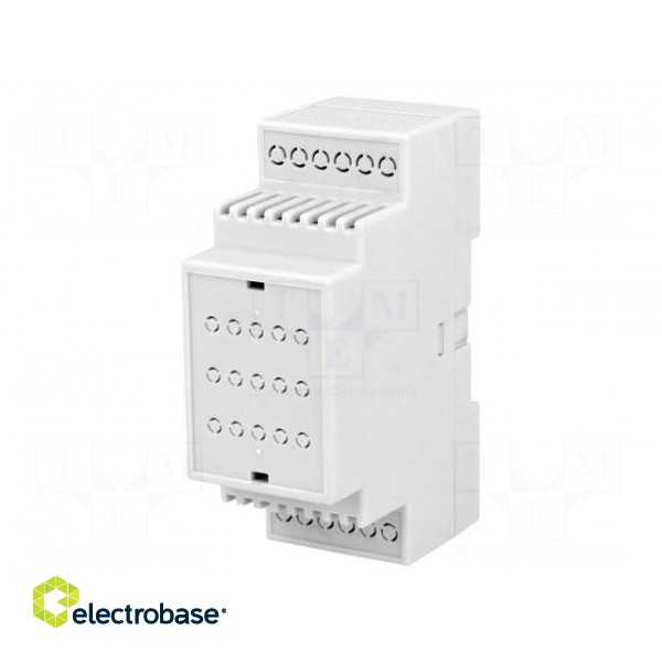Enclosure: for DIN rail mounting | Y: 90mm | X: 35mm | Z: 62mm | ABS фото 1