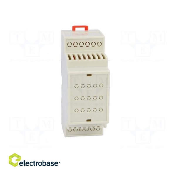 Enclosure: for DIN rail mounting | Y: 90mm | X: 35mm | Z: 62mm | ABS image 9