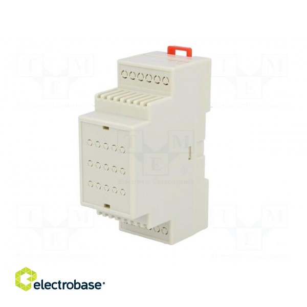 Enclosure: for DIN rail mounting | Y: 90mm | X: 35mm | Z: 62mm | ABS фото 2