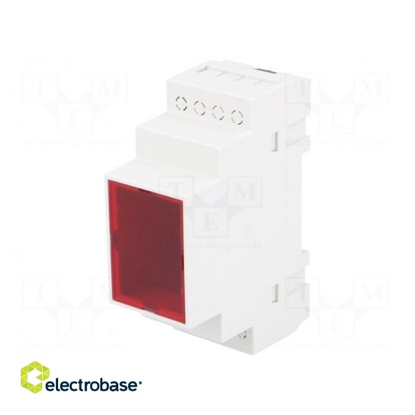 Enclosure: for DIN rail mounting | Y: 90mm | X: 35mm | Z: 65mm | ABS image 1