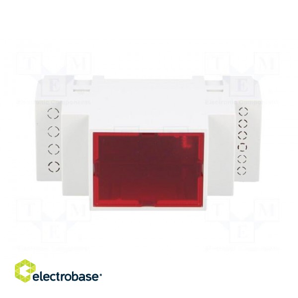 Enclosure: for DIN rail mounting | Y: 90mm | X: 35mm | Z: 65mm | ABS image 9