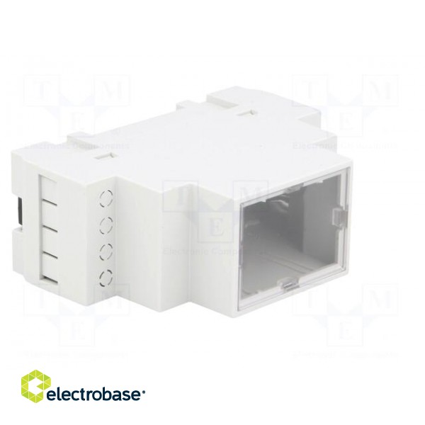 Enclosure: for DIN rail mounting | Y: 90mm | X: 35mm | Z: 65mm | ABS фото 8