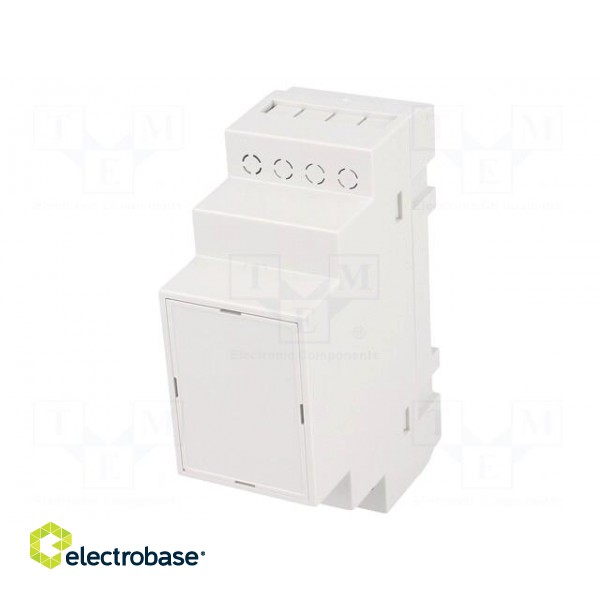 Enclosure: for DIN rail mounting | Y: 90mm | X: 35mm | Z: 65mm | ABS image 1