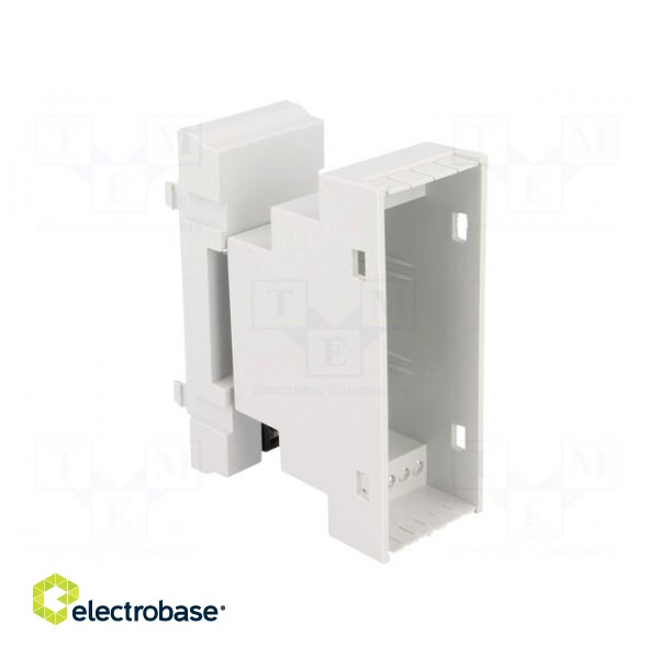 Enclosure: for DIN rail mounting | Y: 90mm | X: 35mm | Z: 65mm | ABS image 2