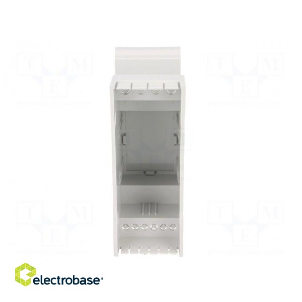 Enclosure: for DIN rail mounting | Y: 90mm | X: 35mm | Z: 65mm | ABS фото 3