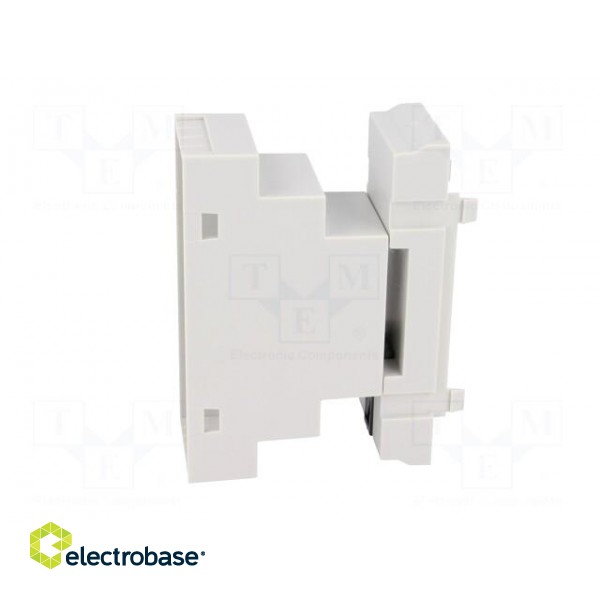 Enclosure: for DIN rail mounting | Y: 90mm | X: 35mm | Z: 65mm | grey image 5