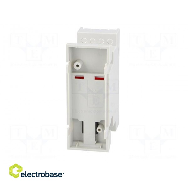 Enclosure: for DIN rail mounting | Y: 90mm | X: 35mm | Z: 65mm | grey image 7
