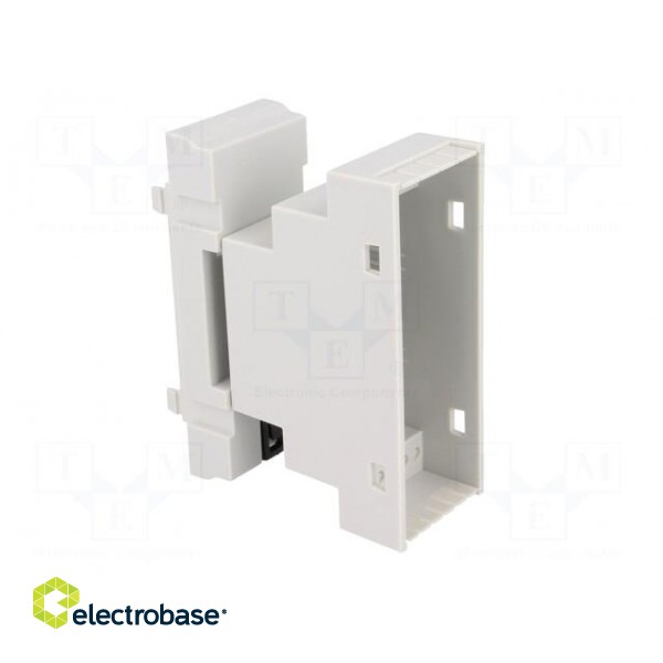 Enclosure: for DIN rail mounting | Y: 90mm | X: 35mm | Z: 65mm | grey image 2