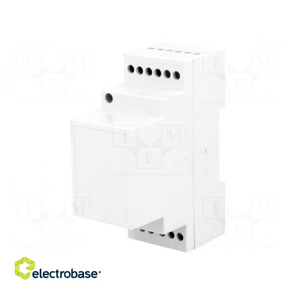 Enclosure: for DIN rail mounting | Y: 90mm | X: 35mm | Z: 71mm | noryl image 1