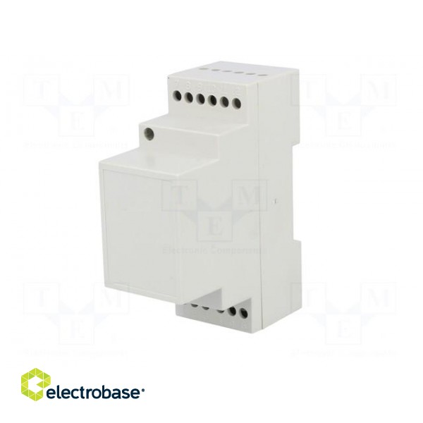 Enclosure: for DIN rail mounting | Y: 90mm | X: 35mm | Z: 71mm | noryl image 2