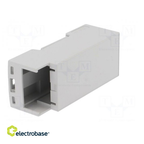 Enclosure: for DIN rail mounting | Y: 90mm | X: 36.1mm | Z: 32.2mm | ABS image 9