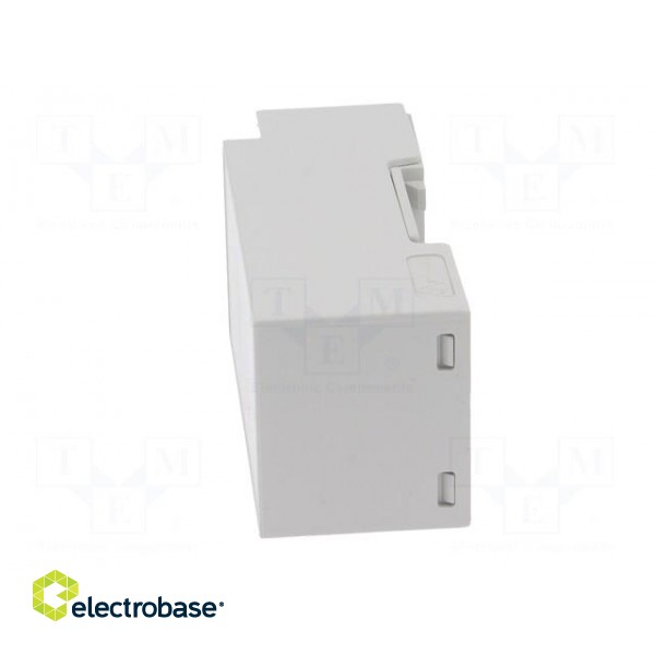 Enclosure: for DIN rail mounting | Y: 90mm | X: 36.1mm | Z: 32.2mm | ABS image 4