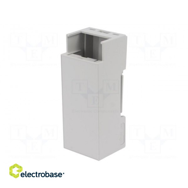 Enclosure: for DIN rail mounting | Y: 90mm | X: 36.1mm | Z: 32.2mm | ABS image 2