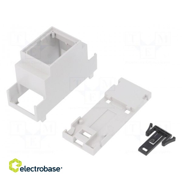 Enclosure: for DIN rail mounting | Y: 90mm | X: 36.2mm | Z: 53mm | PPO фото 2