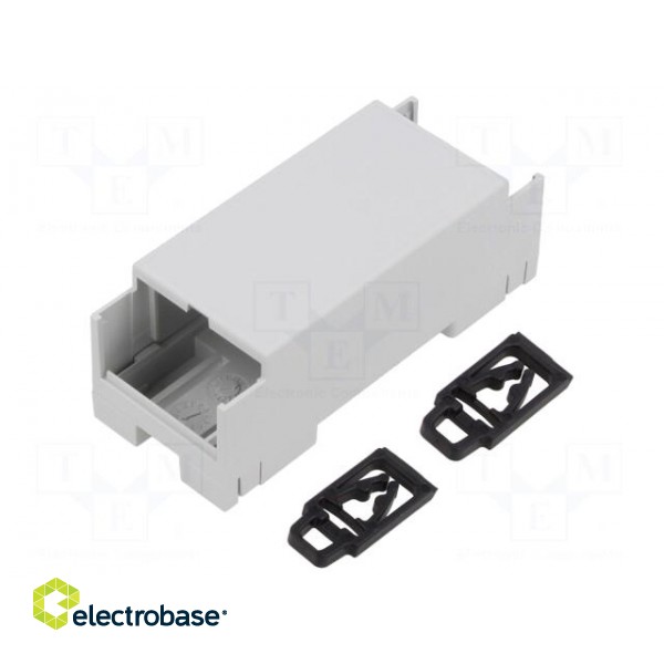 Enclosure: for DIN rail mounting | Y: 90mm | X: 36mm | Z: 33.5mm | ABS
