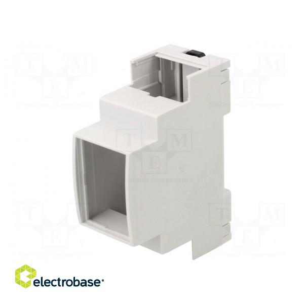 Enclosure: for DIN rail mounting | Y: 90mm | X: 36mm | Z: 67mm | grey image 1