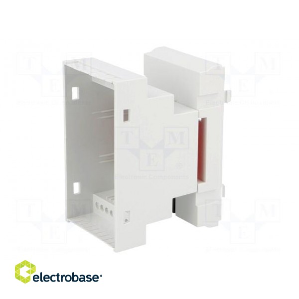 Enclosure: for DIN rail mounting | Y: 90mm | X: 52mm | Z: 65mm | ABS image 4