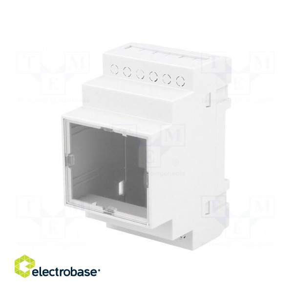Enclosure: for DIN rail mounting | Y: 90mm | X: 52mm | Z: 65mm | ABS фото 4