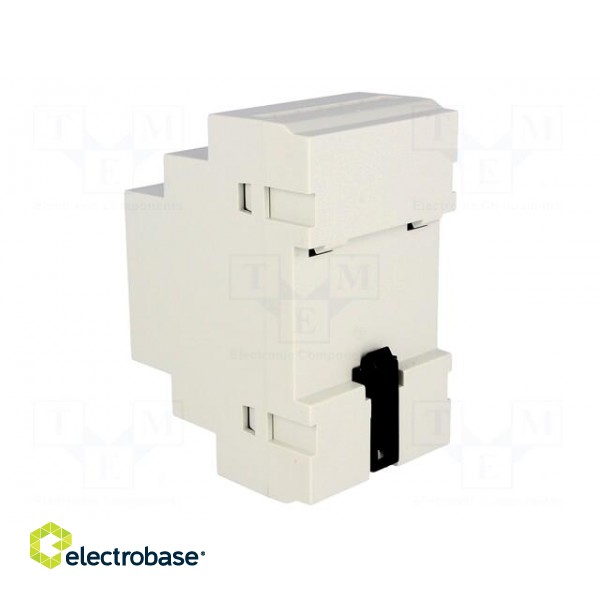Enclosure: for DIN rail mounting | Y: 90mm | X: 52mm | Z: 65mm | ABS image 4