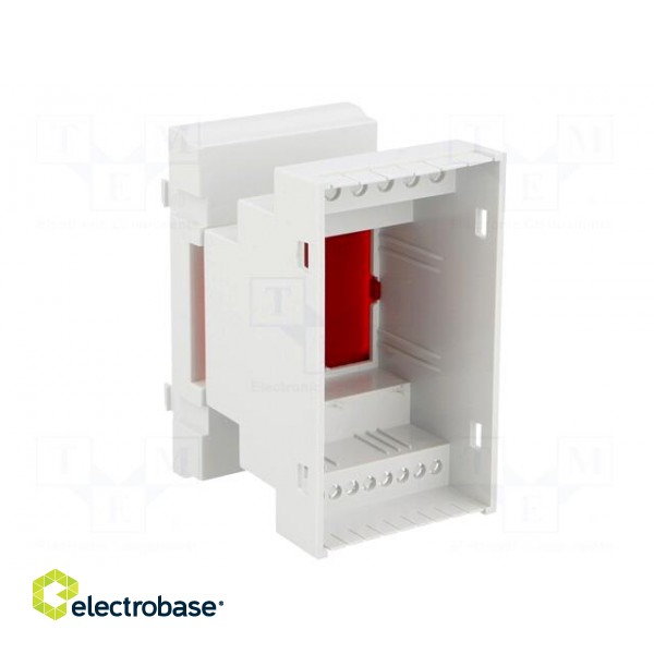 Enclosure: for DIN rail mounting | Y: 90mm | X: 52mm | Z: 65mm | ABS paveikslėlis 2