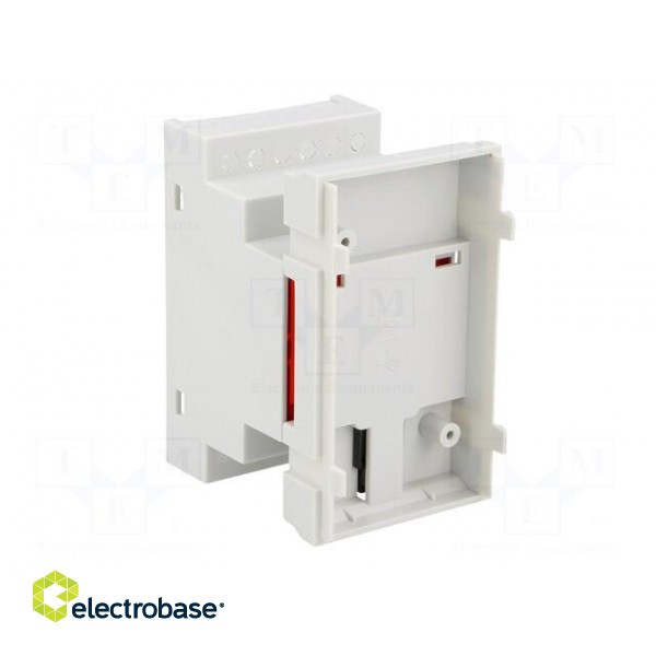 Enclosure: for DIN rail mounting | Y: 90mm | X: 52mm | Z: 65mm | grey image 6