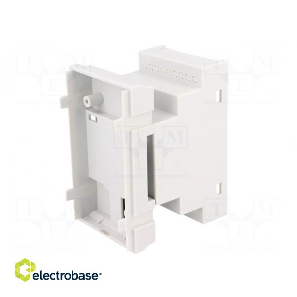 Enclosure: for DIN rail mounting | Y: 90mm | X: 52mm | Z: 65mm | grey image 8