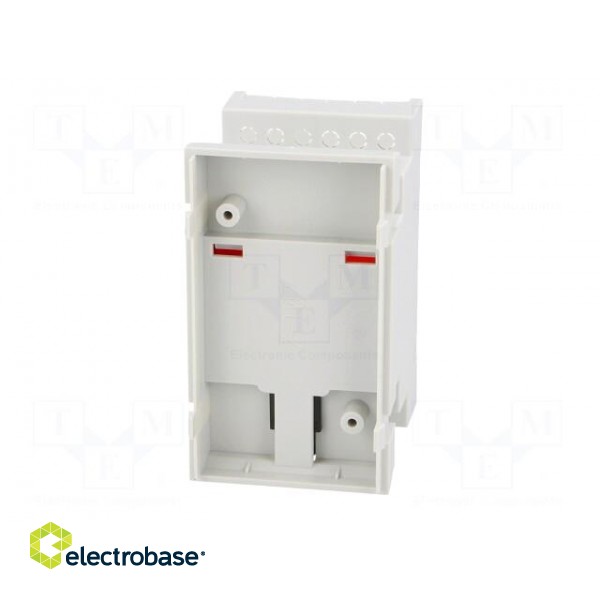 Enclosure: for DIN rail mounting | Y: 90mm | X: 52mm | Z: 65mm | grey image 7
