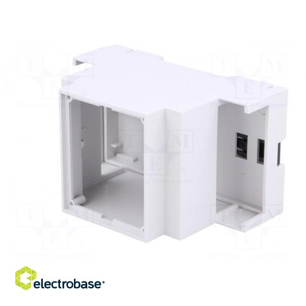Enclosure: for DIN rail mounting | Y: 90mm | X: 53.2mm | Z: 53mm | PPO фото 3
